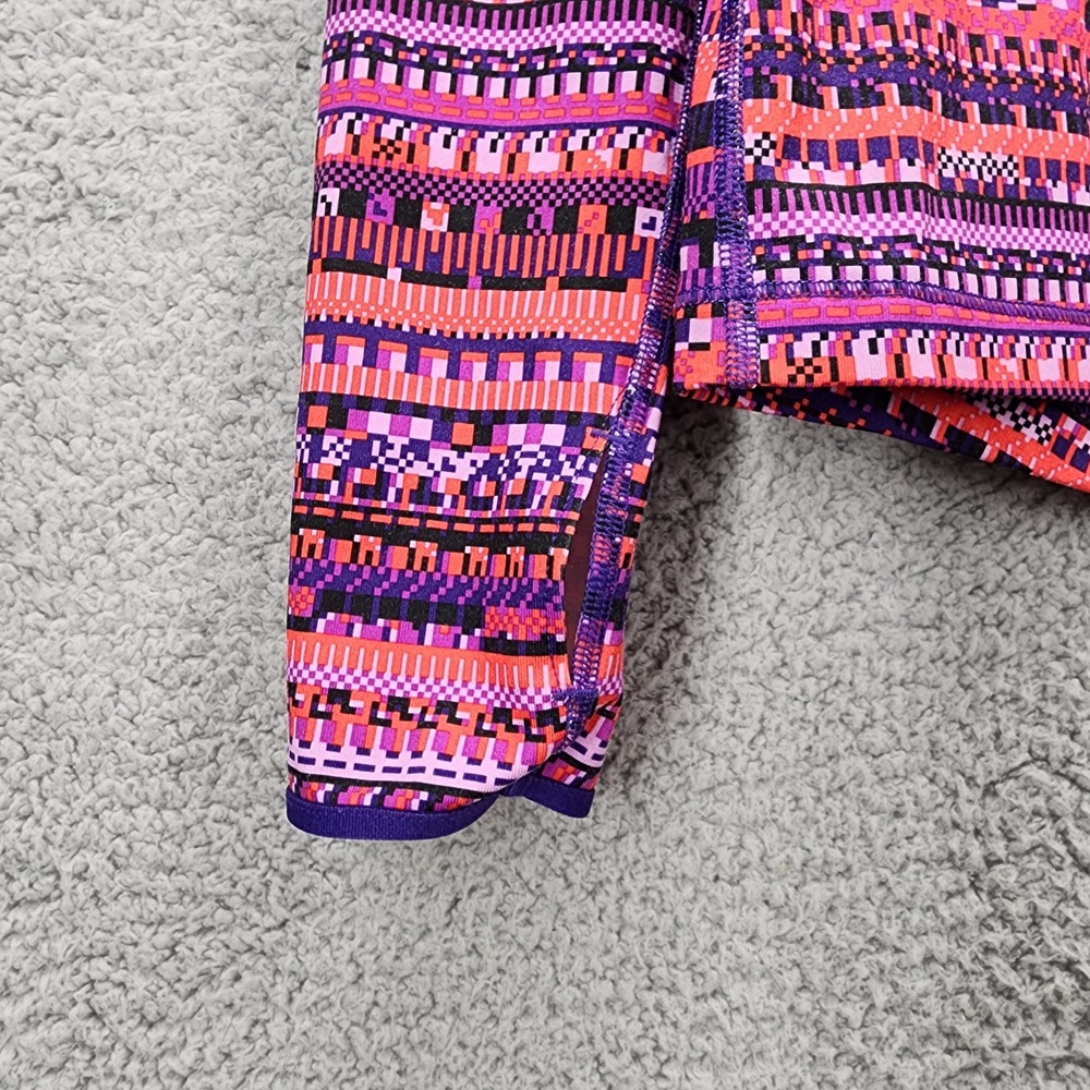 Nike Pro Dri-FIT Womens Small Quarter Zip Pullover Pink Purple Geometric Pattern - Picture 10 of 13